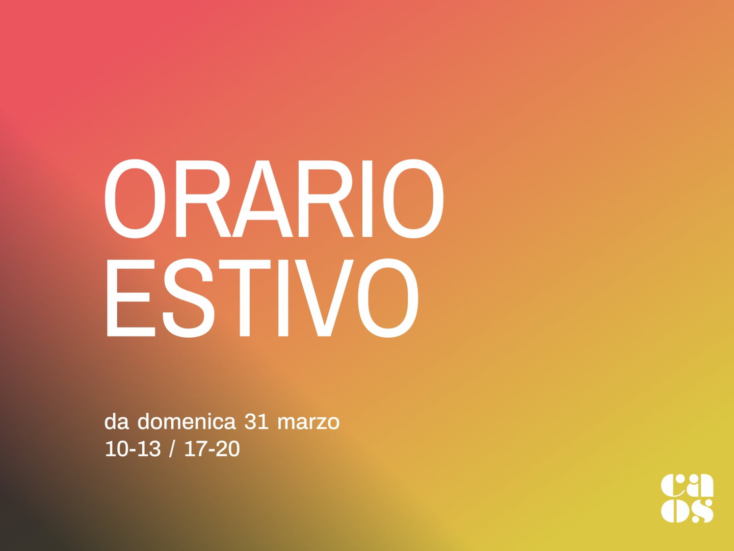 Cambio orario apertura estivo anno 2024_ Sito