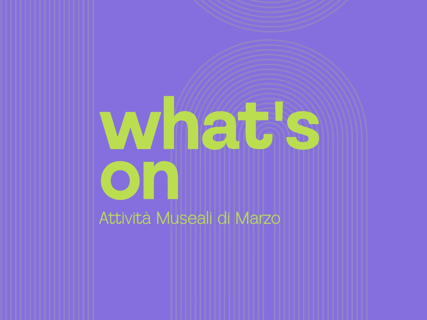 What's On Marzo _ SITO